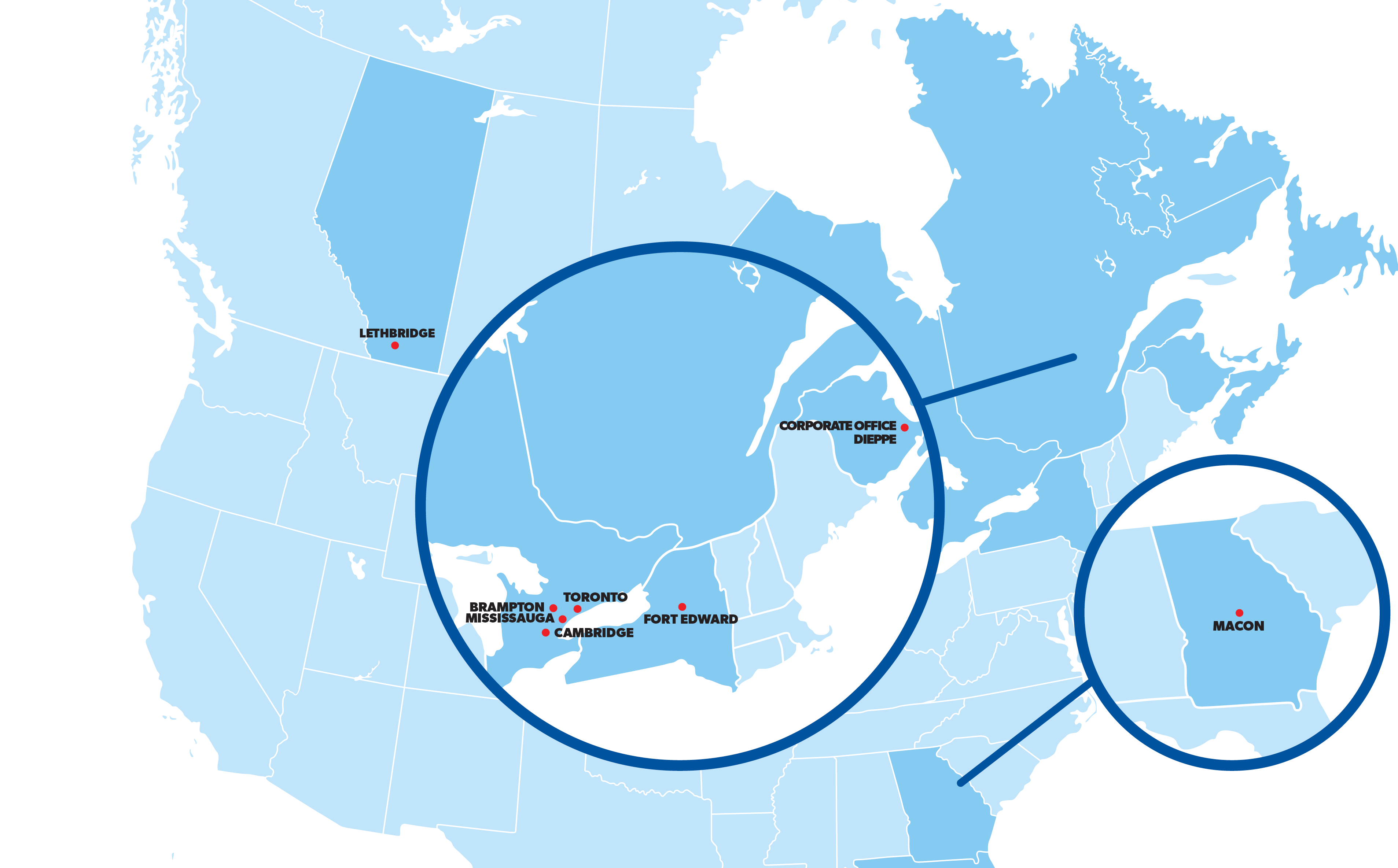 Map of branch offices